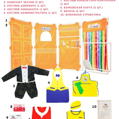 Комплект для сюжетно-ролевой игры Кинотеатр (Театр)